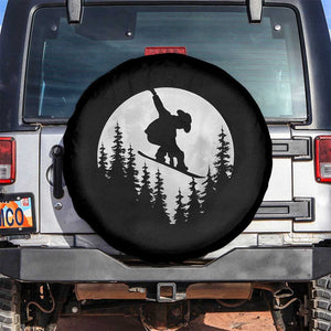 Funny Snowboard Cowboy Moon Snowboarding Winter Sports Spare Tire Cover TS11 No hole Black Print Your Wear