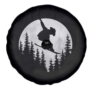 Funny Snowboard Cowboy Moon Snowboarding Winter Sports Spare Tire Cover TS11 Print Your Wear