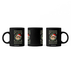 Merry Christmas Ya Filthy Humans Cat Coffee Mug Funny Xmas Grumpy Cat TS11 Print Your Wear