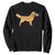 Funny Golden Retriever Dog New Year 2025 Fireworks Sweatshirt TS11 Black Print Your Wear