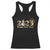 Hello 2025 Happy New Year Racerback Tank Top Fireworks Snowman TS11 Black Print Your Wear
