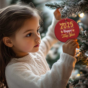 Happy New Year 2025 Christmas Ornament New Year's Eve Party Family Matching TS11 Print Your Wear