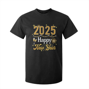 Happy New Year 2025 T Shirt For Kid New Year's Eve Party Family Matching TS11 Black Print Your Wear