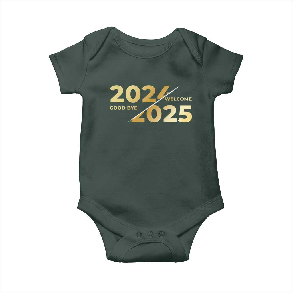 Happy New Year 2025 Goodbye 2024 Welcome 2025 Baby Onesie TS11 Print Your Wear