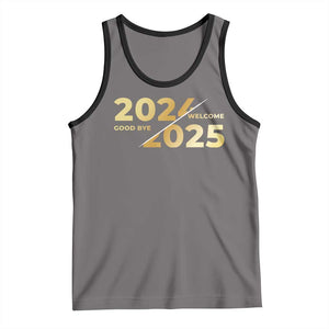 Happy New Year 2025 Goodbye 2024 Welcome 2025 Tank Top TS11 Deep Heather Black Print Your Wear