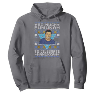Funny So Much Funukah To Celebrate Hanukkah Sandler Hoodie TS11 Charcoal Print Your Wear