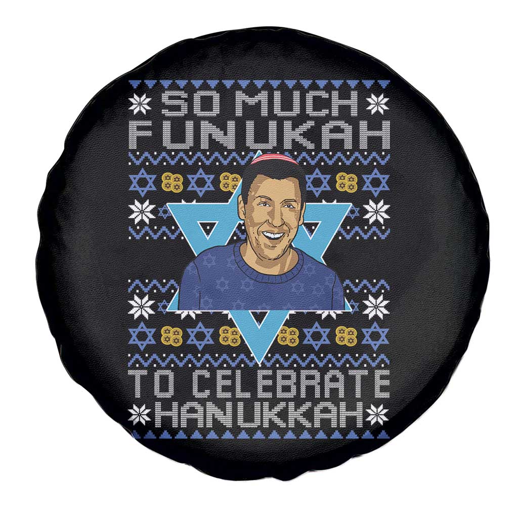 Funny So Much Funukah To Celebrate Hanukkah Sandler Spare Tire Cover TS11 Print Your Wear