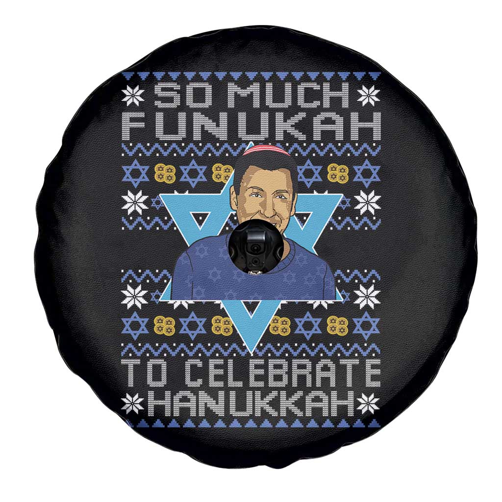 Funny So Much Funukah To Celebrate Hanukkah Sandler Spare Tire Cover TS11 Print Your Wear