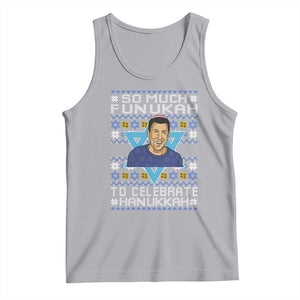 Funny So Much Funukah To Celebrate Hanukkah Sandler Tank Top TS11 Athletic Heather Print Your Wear