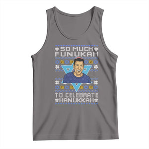 Funny So Much Funukah To Celebrate Hanukkah Sandler Tank Top TS11 Deep Heather Print Your Wear