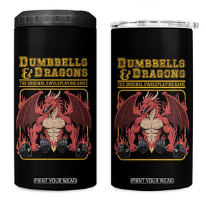 Funny RPG Workout Gym Nerd 4 in 1 Can Cooler Tumbler Dumbbells And Dragons The Original Swoleplaying Game TS11 One Size: 16 oz Black Print Your Wear