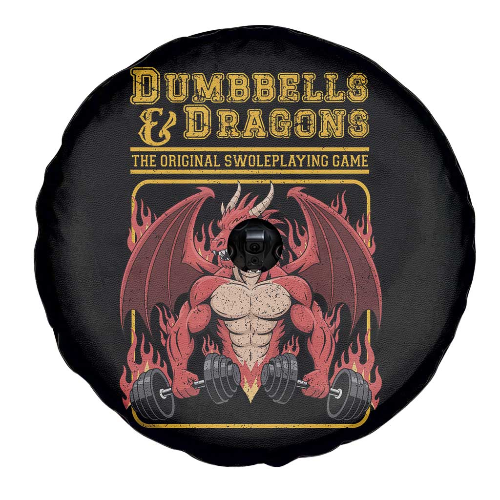 Funny RPG Workout Gym Nerd Spare Tire Cover Dumbbells And Dragons The Original Swoleplaying Game TS11 Print Your Wear