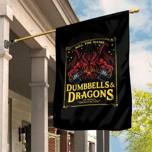 Funny RPG Weightlifting Workout Gym Garden Flag Dumbbells And Dragons The Original Swoleplaying Game TS11 Print Your Wear