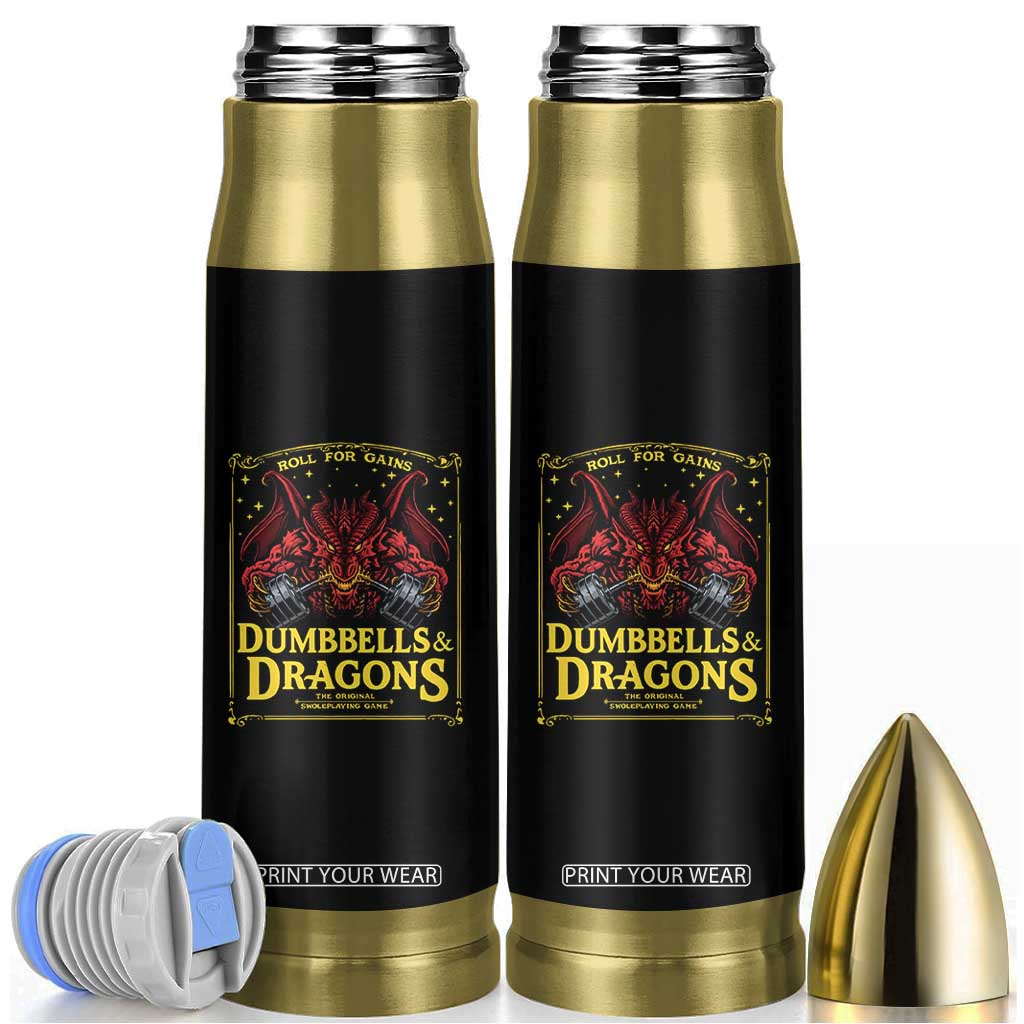 Funny RPG Weightlifting Workout Gym Bullet Tumbler Dumbbells And Dragons The Original Swoleplaying Game TS11 Black Print Your Wear