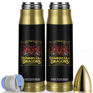 Funny RPG Weightlifting Workout Gym Bullet Tumbler Dumbbells And Dragons The Original Swoleplaying Game TS11 Black Print Your Wear