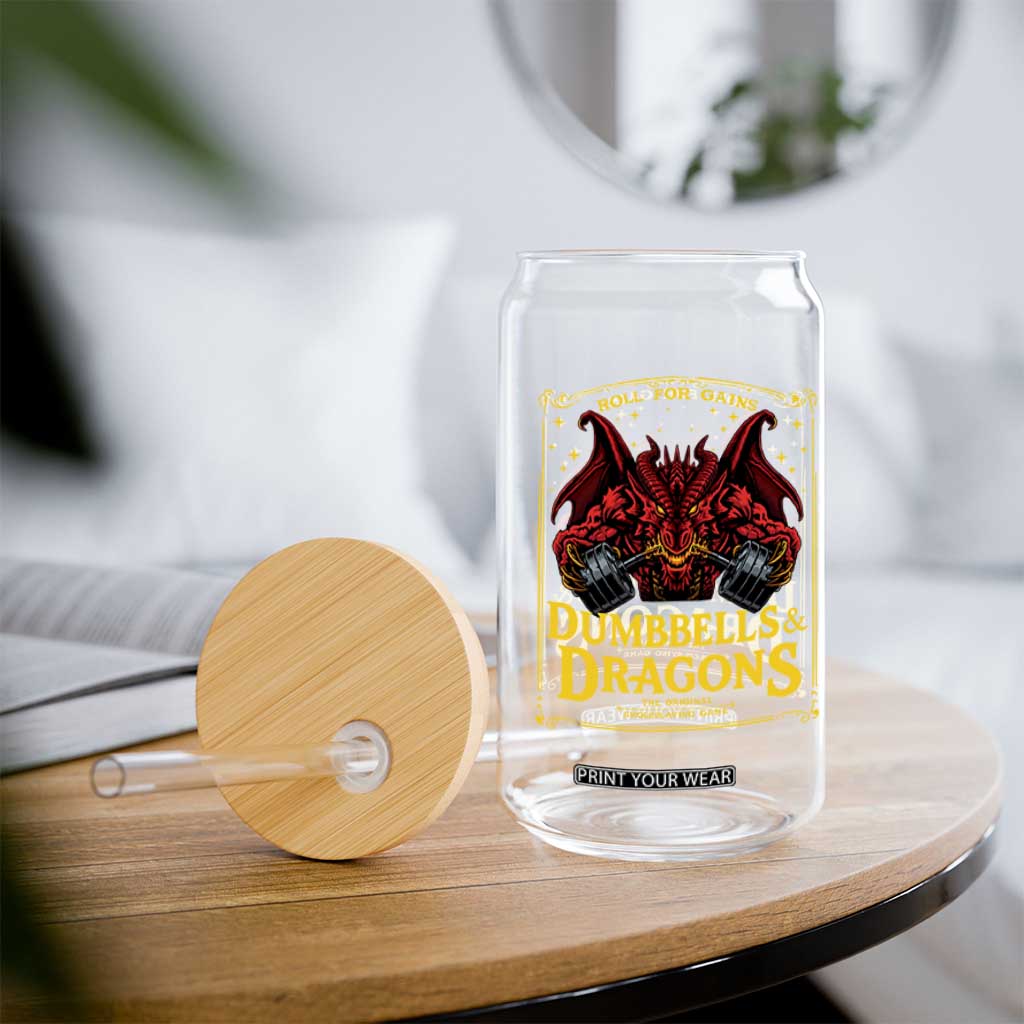 Funny RPG Weightlifting Workout Gym Glass Can Dumbbells And Dragons The Original Swoleplaying Game TS11 Print Your Wear