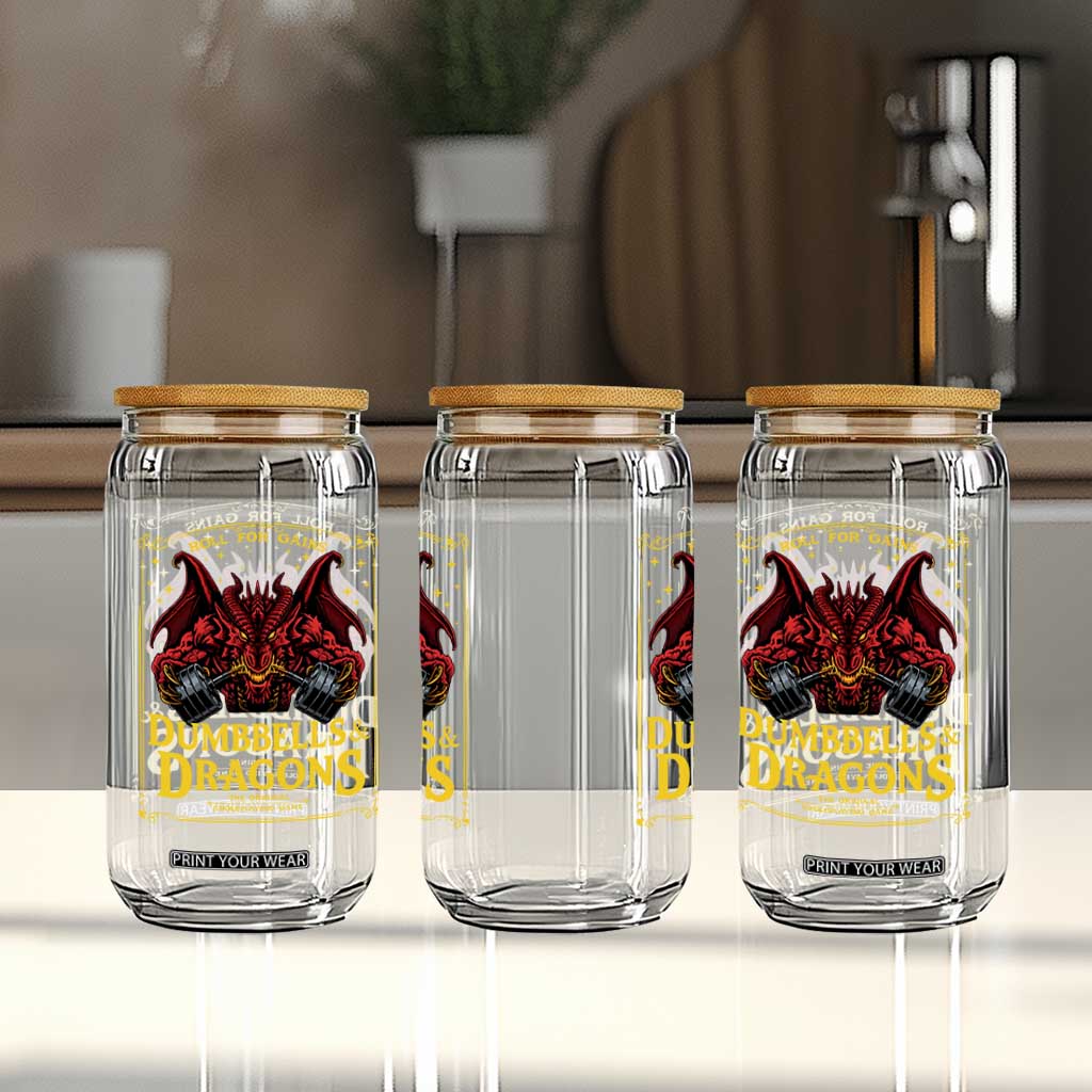 Funny RPG Weightlifting Workout Gym Glass Can Dumbbells And Dragons The Original Swoleplaying Game TS11 Print Your Wear
