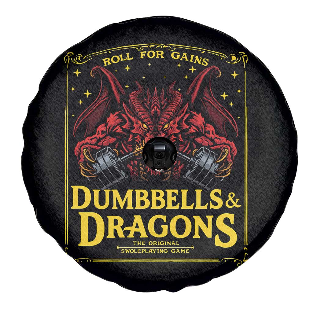 Funny RPG Weightlifting Workout Gym Spare Tire Cover Dumbbells And Dragons The Original Swoleplaying Game TS11 Print Your Wear