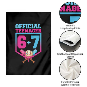 Funny 67 Baseball 13th Birthday Garden Flag Ice Cream Drip 13th Bday Official Teenager TS11 Print Your Wear