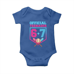 Funny 67 Baseball 13th Birthday Baby Onesie Ice Cream Drip 13th Bday Official Teenager TS11 Royal Blue Print Your Wear