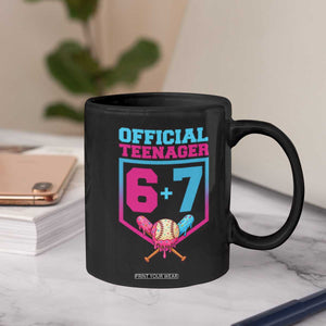 Funny 67 Baseball 13th Birthday Coffee Mug Ice Cream Drip 13th Bday Official Teenager TS11 Print Your Wear