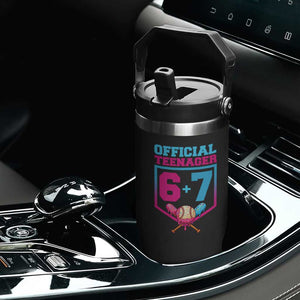 Funny 67 Baseball 13th Birthday Flip Straw Tumbler Ice Cream Drip 13th Bday Official Teenager TS11 Print Your Wear