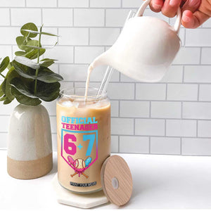 Funny 67 Baseball 13th Birthday Glass Can Ice Cream Drip 13th Bday Official Teenager TS11 Print Your Wear