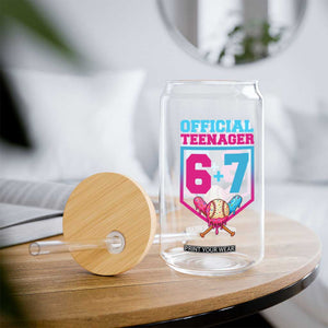 Funny 67 Baseball 13th Birthday Glass Can Ice Cream Drip 13th Bday Official Teenager TS11 Print Your Wear