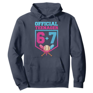 Funny 67 Baseball 13th Birthday Hoodie Ice Cream Drip 13th Bday Official Teenager TS11 Navy Print Your Wear
