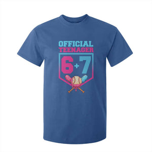 Funny 67 Baseball 13th Birthday T Shirt For Kid Ice Cream Drip 13th Bday Official Teenager TS11 Royal Blue Print Your Wear