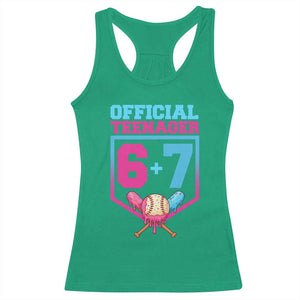 Funny 67 Baseball 13th Birthday Racerback Tank Top Ice Cream Drip 13th Bday Official Teenager TS11 Irish Green Print Your Wear