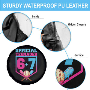 Funny 67 Baseball 13th Birthday Spare Tire Cover Ice Cream Drip 13th Bday Official Teenager TS11 Print Your Wear