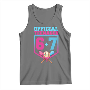 Funny 67 Baseball 13th Birthday Tank Top Ice Cream Drip 13th Bday Official Teenager TS11 Black Heather Print Your Wear