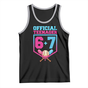 Funny 67 Baseball 13th Birthday Tank Top Ice Cream Drip 13th Bday Official Teenager TS11 Black Athletic Heather Print Your Wear