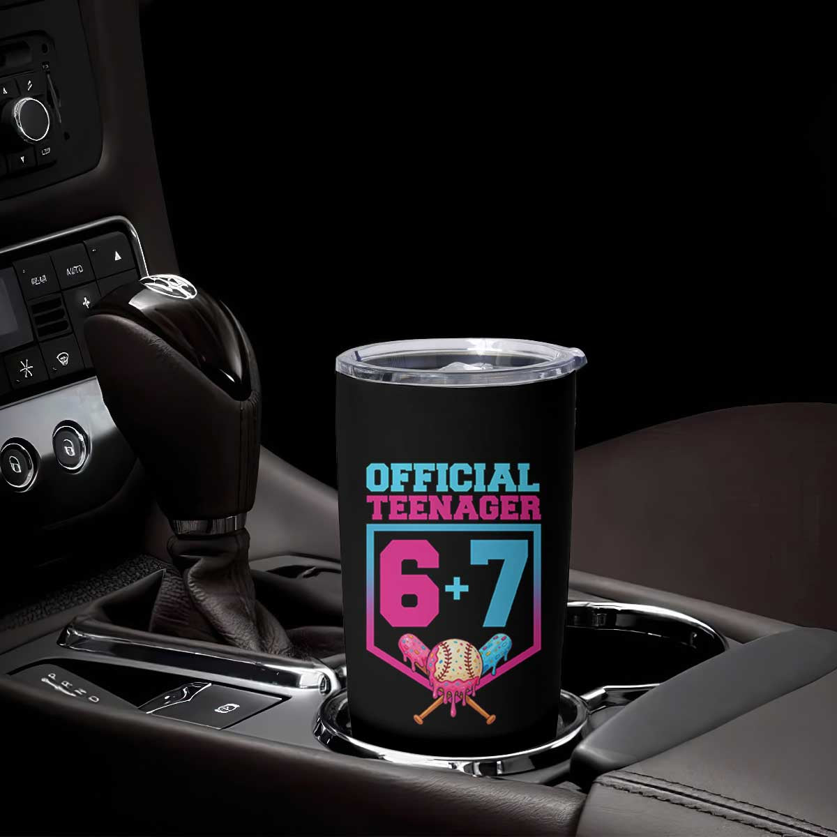 Funny 67 Baseball 13th Birthday Tumbler Cup Ice Cream Drip 13th Bday Official Teenager TS11 Print Your Wear