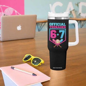 Funny 67 Baseball 13th Birthday Tumbler With Handle Ice Cream Drip 13th Bday Official Teenager TS11 Print Your Wear