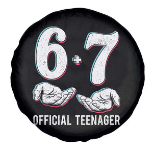 Funny 67 13th Birthday Spare Tire Cover 6 7 Thirteen Year Old Official Teenager Hands TS11 Print Your Wear