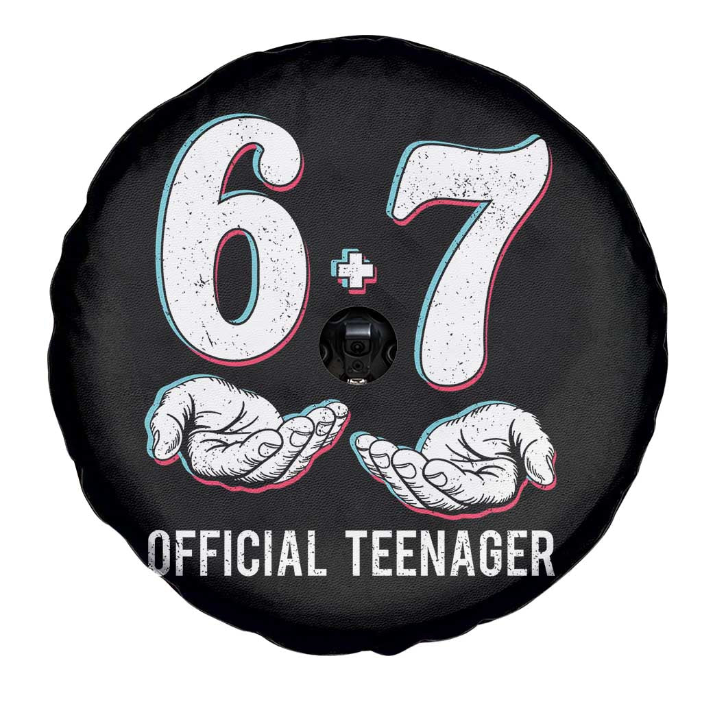 Funny 67 13th Birthday Spare Tire Cover 6 7 Thirteen Year Old Official Teenager Hands TS11 Print Your Wear