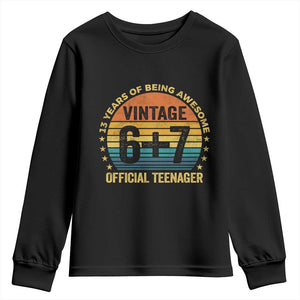 Funny 67 13th Birthday Youth Sweatshirt Official Teenager 13 Years Of Being Awesome TS11 Black Print Your Wear