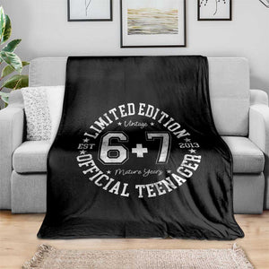 Funny 67 13th Birthday Throw Blanket Est 2013 Limited Edition Official Teenager TS11 Print Your Wear