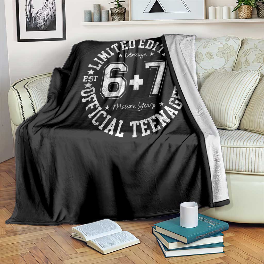 Funny 67 13th Birthday Throw Blanket Est 2013 Limited Edition Official Teenager TS11 Print Your Wear