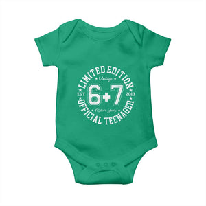 Funny 67 13th Birthday Baby Onesie Est 2013 Limited Edition Official Teenager TS11 Irish Green Print Your Wear