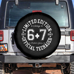 Funny 67 13th Birthday Spare Tire Cover Est 2013 Limited Edition Official Teenager TS11 No hole Black Print Your Wear
