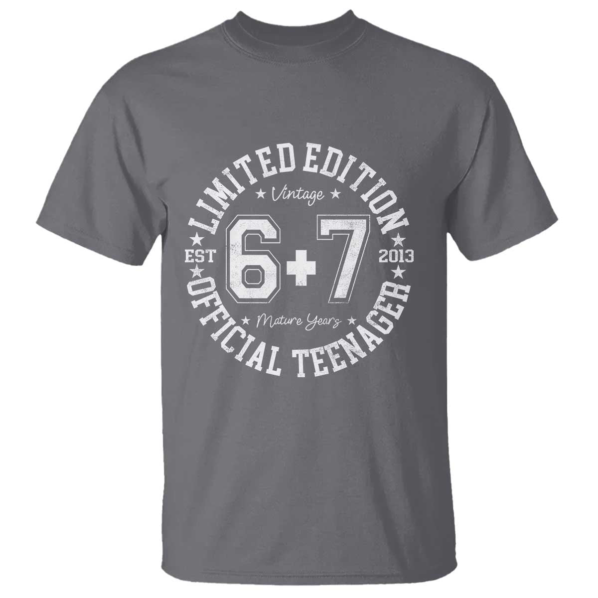 Funny 67 13th Birthday T Shirt Est 2013 Limited Edition Official Teenager TS11 Charcoal Print Your Wear