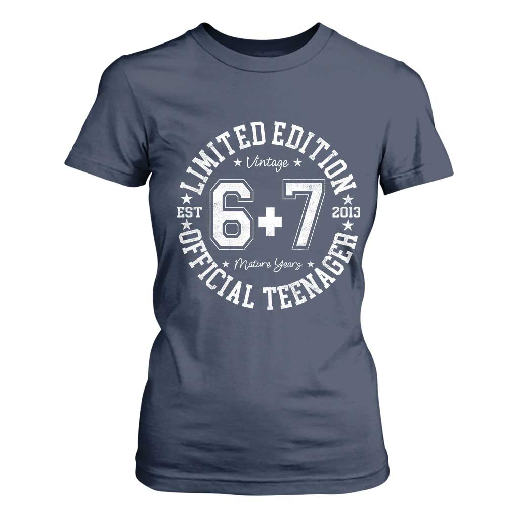 Funny 67 13th Birthday T Shirt For Women Est 2013 Limited Edition Official Teenager TS11 Navy Print Your Wear