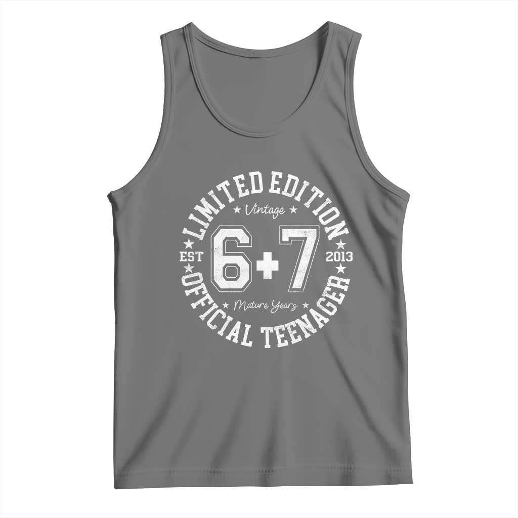 Funny 67 13th Birthday Tank Top Est 2013 Limited Edition Official Teenager TS11 Black Heather Print Your Wear