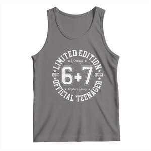 Funny 67 13th Birthday Tank Top Est 2013 Limited Edition Official Teenager TS11 Deep Heather Print Your Wear