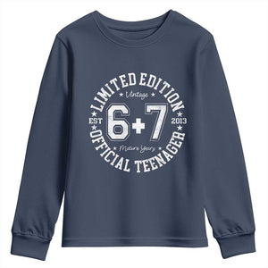 Funny 67 13th Birthday Youth Sweatshirt Est 2013 Limited Edition Official Teenager TS11 Navy Print Your Wear