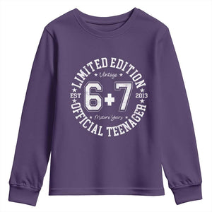 Funny 67 13th Birthday Youth Sweatshirt Est 2013 Limited Edition Official Teenager TS11 Purple Print Your Wear