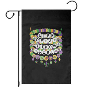 Funny Mardi Gras Throw Girl Life Garden Flag Friendship Bracelet Beads TS11 Black Print Your Wear